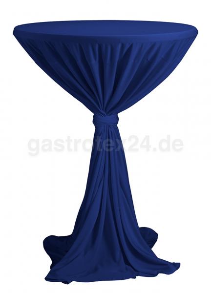 Stehtischhusse "President" - 100% Polyester - für Stehtische 80-90 cm rund - Farbe: blau